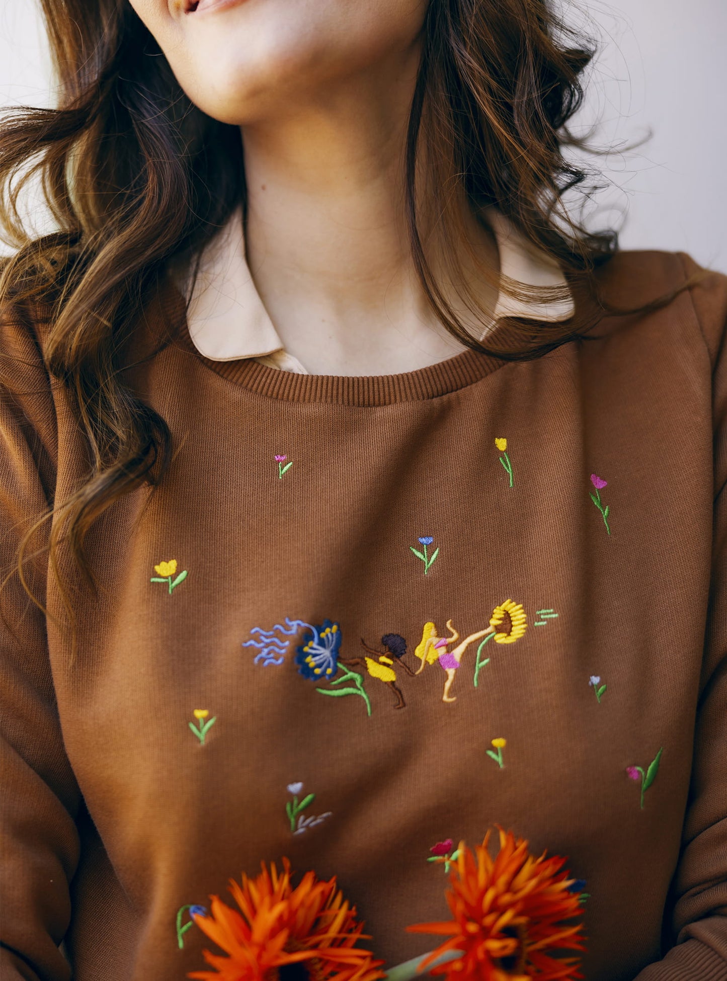 SWEAT - LANCE MOI DES FLEURS