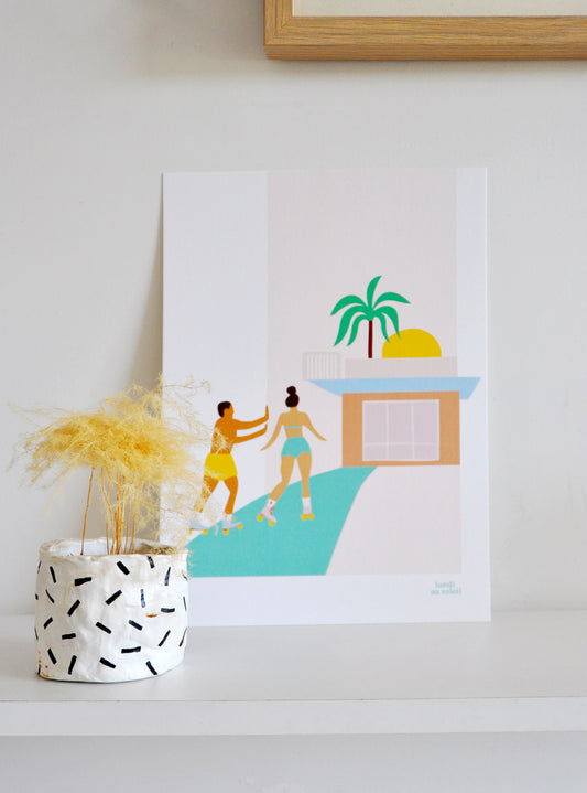 AFFICHE - ENFILE TES ROLLERS