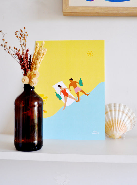 AFFICHE - L'AMOUR À LA PLAGE