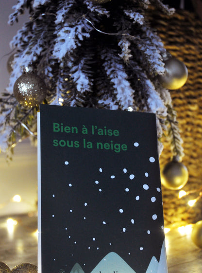 CARNET - BIEN À L'AISE SOUS LA NEIGE