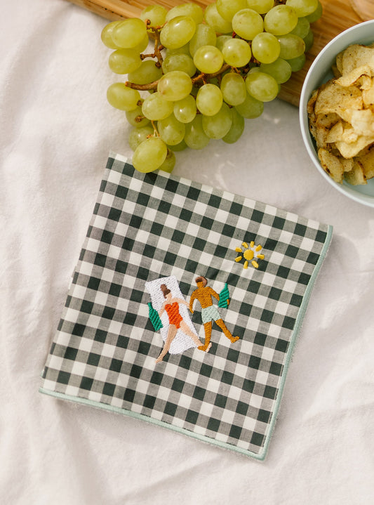 SERVIETTE DE TABLE - L'AMOUR À LA PLAGE