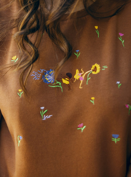 SWEAT - LANCE MOI DES FLEURS