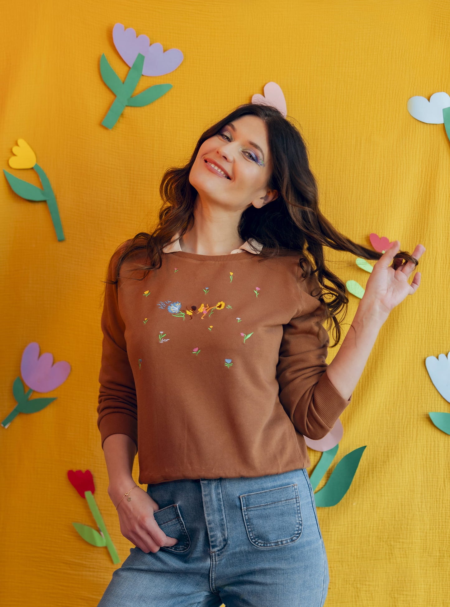 SWEAT - LANCE MOI DES FLEURS